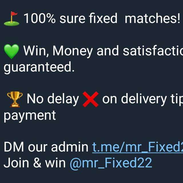 GENUINE FIXED MATCHES PLATFORM 🇩🇪🇪🇦🇱🇷 Telegram Channel