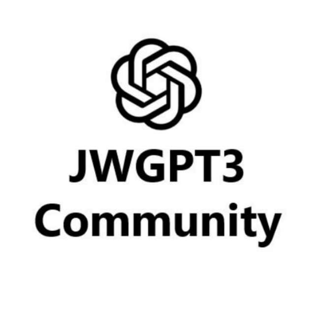 JWGPT3 Community for Chat GPT Telegram Group