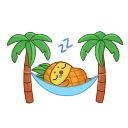 Animated Pineapple - @TgSticker Sticker