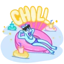 Chilled Cat Sticker