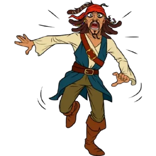 Jack Sparrow Cartoon sticker