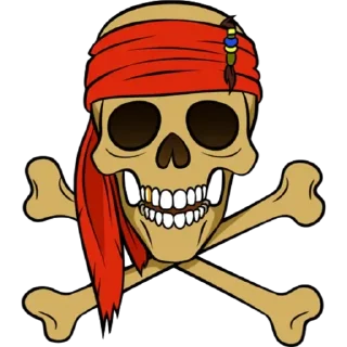 Jack Sparrow Cartoon Sticker