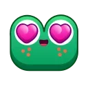 Frog Emoji Animated Pack Sticker