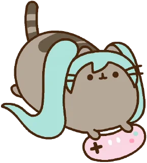 Hatsune Miku x Pusheen Sticker