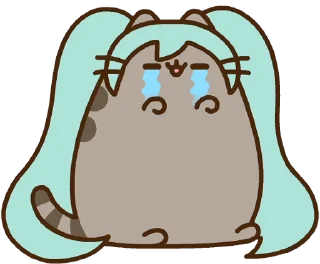 Hatsune Miku x Pusheen Sticker