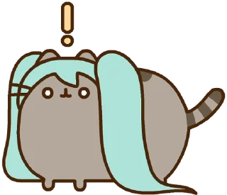 Hatsune Miku x Pusheen Sticker