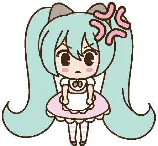 Hatsune Miku x Pusheen Sticker