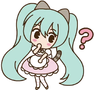 Hatsune Miku x Pusheen Sticker