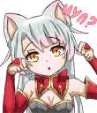 Shiro - White neko Sticker