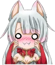 Shiro - White neko Sticker