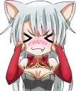 Shiro - White neko Sticker