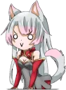 Shiro - White neko Sticker