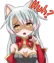 Shiro - White neko Sticker