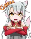 Shiro - White neko Sticker