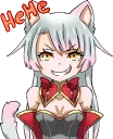 Shiro - White neko Sticker