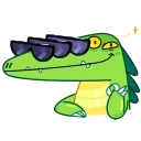 Mr Croco Sticker