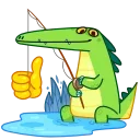 Mr Croco Sticker