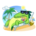 Mr Croco Sticker