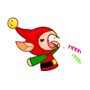 Speedy Elf Sticker