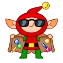 Speedy Elf Sticker