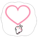 Cute Spoiled Rabbit Sticker