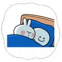 Cute Spoiled Rabbit Sticker