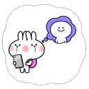 Cute Spoiled Rabbit Sticker