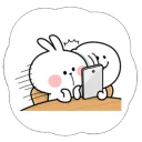 Cute Spoiled Rabbit Sticker