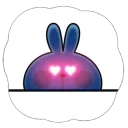 Cute Spoiled Rabbit Sticker