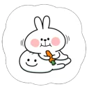 Cute Spoiled Rabbit Sticker