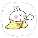 Cute Spoiled Rabbit Sticker