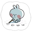 Cute Spoiled Rabbit Sticker