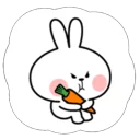 Cute Spoiled Rabbit Sticker