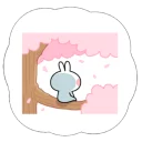 Cute Spoiled Rabbit Sticker