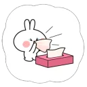 Cute Spoiled Rabbit Sticker