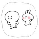 Cute Spoiled Rabbit Sticker