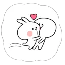 Cute Spoiled Rabbit Sticker