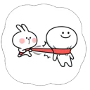 Cute Spoiled Rabbit Sticker