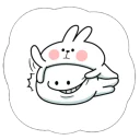 Cute Spoiled Rabbit Sticker