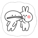 Cute Spoiled Rabbit Sticker