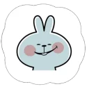 Cute Spoiled Rabbit Sticker