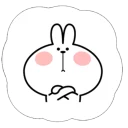 Cute Spoiled Rabbit Sticker