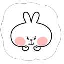 Cute Spoiled Rabbit Sticker