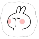 Cute Spoiled Rabbit Sticker