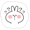 Cute Spoiled Rabbit Sticker