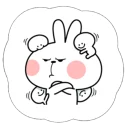 Cute Spoiled Rabbit Sticker