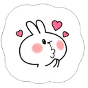 Cute Spoiled Rabbit Sticker