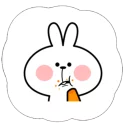 Cute Spoiled Rabbit Sticker