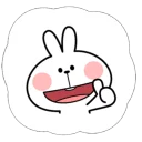 Cute Spoiled Rabbit Sticker