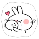 Cute Spoiled Rabbit Sticker